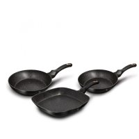 Set 3 tigai, negru Rose Collection - 1