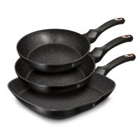 Set 3 tigai, negru Rose Collection - 3