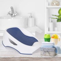 Suport de baie ergonomic Little Mom Soft Blue, stabil si confortabil, dimensiuni 60.5 x 39 x 20 cm - 2