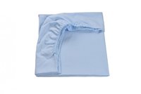Cearsaf patut 120x60 cm bumbac culoare bleu - 2