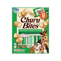 INABA Churu Rolls, XS-XL, Pui și Ton, plic, tub recompense fără cereale câini, 56g - 2