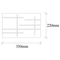 Aplica 622 Negru - Dimensiuni 35x10x22 cm - 3