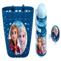 Set accesorii bicicleta clopotel, cos ghidon, sticla apa Disney Frozen - 1
