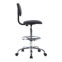 Scaun de birou Icina, Pako World, PU, Negru, 58x54x102-123 cm - 3