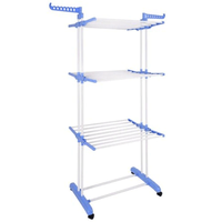Uscator Vertical Mobil si Pliabil pentru Rufe cu Suport pentru Umerase - inaltime 173cm - 6