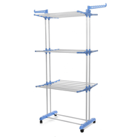 Uscator Vertical Mobil si Pliabil pentru Rufe cu Suport pentru Umerase - inaltime 173cm - 1