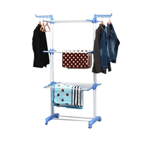 Uscator Vertical Mobil si Pliabil pentru Rufe cu Suport pentru Umerase - inaltime 173cm - 7
