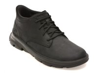 Ghete Barbati SKECHERS ARCH FIT GARZA Negre din Piele Naturala - 1