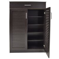 Dulap pentru pantofi Sante, 20 de perechi, finisaj wenge, 80 x 37 x 123 cm - 6