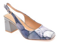 Pantofi eleganti EPICA albastri, 5KL632, din piele naturala lacuita - 1