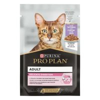 PURINA Pro Plan Delicate Digestion, Pește, plic hrană umedă pisici, sistem digestiv, (în sos), 85g - 2