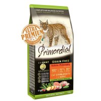 PRIMORDIAL Holistic Neutered Exigent, hrana uscata fara cereale pentru pisici sterilizate cu somon si prepeliță, 6kg - 1