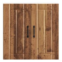 Dulap de Bucatarie Lucca din Lemn Vechi - Model cu 2 Uși, Dimensiuni 60x31x60 cm - 5