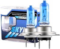 Set 2 becuri Pegasus H7 Skyline Xenon Look auto-tec halogen putere 55W 1500 lumeni temperatura 5000K - 1