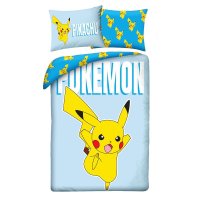 Lenjerie de Pat Pokemon - Ver. 16, Dimensiuni 140 x 200 cm si 70 x 90 cm - 1