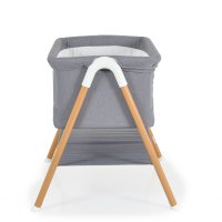 Patut pentru bebelusi Moni Kalinihta Premium Grey 90x53x74 cm, cu suport pentru accesorii,plasa insecte si saltea inclusa, recomandat de la nastere pana la o greutate de maxim 11 kg - 4