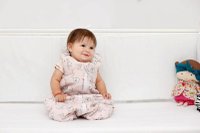 Sac de dormit pentru copii KidsDecor Loving Bear Pink, 1 tog, din bumbac, 95 cm - 1
