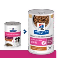 HILL'S Prescription Diet Gastrointestinal Biome, Pui cu Legume, dietă veterinară câini, conservă hrană umedă, sistem digestiv, 354g - 2
