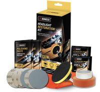 Kit de Restaurare a Farurilor cu Discuri Abrazive si Pasta - 1
