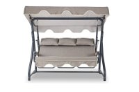 Balansoar cu 3 locuri Salvia Gri 200x165x110 cm - 3