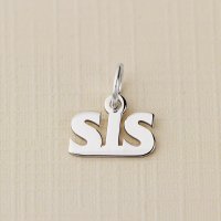 Charm ELM Sis din argint 925, cu text personalizat - 1