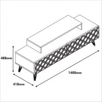 Comoda TV City - Walnut - 5