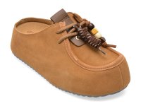 Papuci GRYXX M7351 bej din piele intoarsa pentru femei - 1