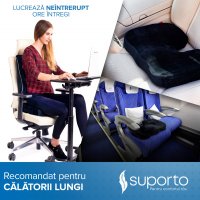 Perna ortopedica pentru sezut si coccis Suporto din spuma cu memorie si cu fermitate extra - 8