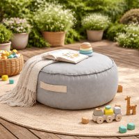 MeowBaby Outzy Rotund Bean Bag Premium FeatherFog Gray - 1