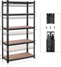 Raft Songmics, 5 rafturi, 50 x 100 x 200 cm, GLR050B01 - 5