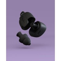 Dopuri de urechi cu filtru muzical pentru festivaluri si concerte, 3 dimensiuni incluse (SML), protectie zgomote SNR 19dB, reutilizabile, negre, - 2