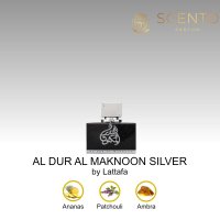 Parfum pentru barbati AL DUR AL MAKNOON SILVER de la Lataffa, 100ml - Original Dubai - 1