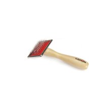 CAMON Perie cu maner de lemn, perie câini CAMON Perie cu maner de lemn, M, perie câini, 4.5x9cm - 2