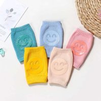Genunchiere cu silicon pentru bebe Smile 0-12 luni Roz banan - 2