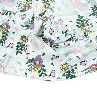 Set insertie textila Kerstin Bunny Pink pentru landoucosulet copii, cearsaf elastic 80x38 cm din bumbac 100% - 3