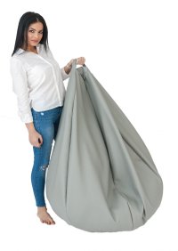 Fotoliu mediu nirvana grande iIndigo  umplut cu perle polistiren beanbag marca Pufrelax - 1