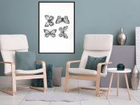 Poster Butterfly Collection III cu rama neagra, 40x60 cm - 2
