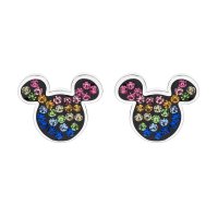 Cercei Disney Mickey Mouse din Argint 925 cu Zirconii Colorate - 1
