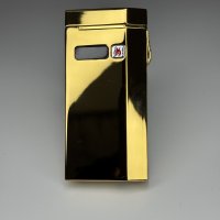 Bricheta GOLD cu aprindere electrica in X si Flacara - 1