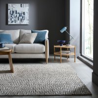 Covor Circular Rhett Gri 160x230 cm de la Flair Rugs - 1