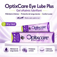 Gel Oftalmic OptixCare Eye Lube Plus 20g pentru Lubrifierea Ochiului - 3