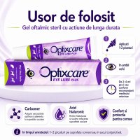 Gel Oftalmic OptixCare Eye Lube Plus 20g pentru Lubrifierea Ochiului - 5