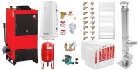 Centrala pe combustibil solid Fiama D2-60, 70 kW, cu Ventilator, Automatizare si Accesorii Complete - 1