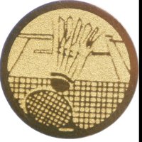 Emblema medalie cupa Badminton 25mm, aurie - 1