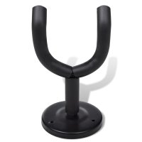Set de 6 suporturi de perete pentru chitara, otel si spuma EVA, negru - 3