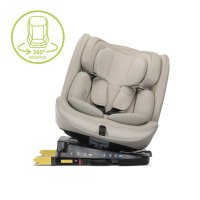 Scaun auto pentru copii Lorelli Rodeo Beige i-Size, isofix, rotativ, protectie SPS la impact lateral, 0 luni-12 ani, 40-150 cm - 2