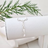 Colier Personalizat - Coarne de Ren cu Cristal Swarovski - Argint 925 - 1