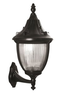 Aplica de exterior M1, neagra, 35 x 35 cm, cu soclu E27 si protectie IP65 - 1