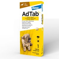 AdTab Dog 56 mg - Comprimate Masticabile Antiparazitare pentru Câini - 1