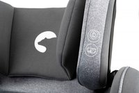 Scaun auto cu isofix pentru copii, Kidnort, model pliabil, cu Tetiera reglabila, 100-150 cm i-SIZE R-129 Mane Gray - 4